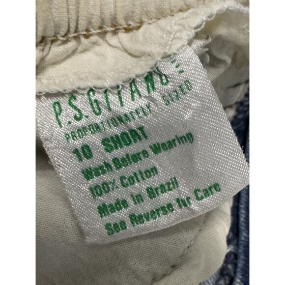 Vintage Women's 10 Short P.S. Gitano Stonewash Elastic Waist Tapered Jeans - Picture 6 of 12